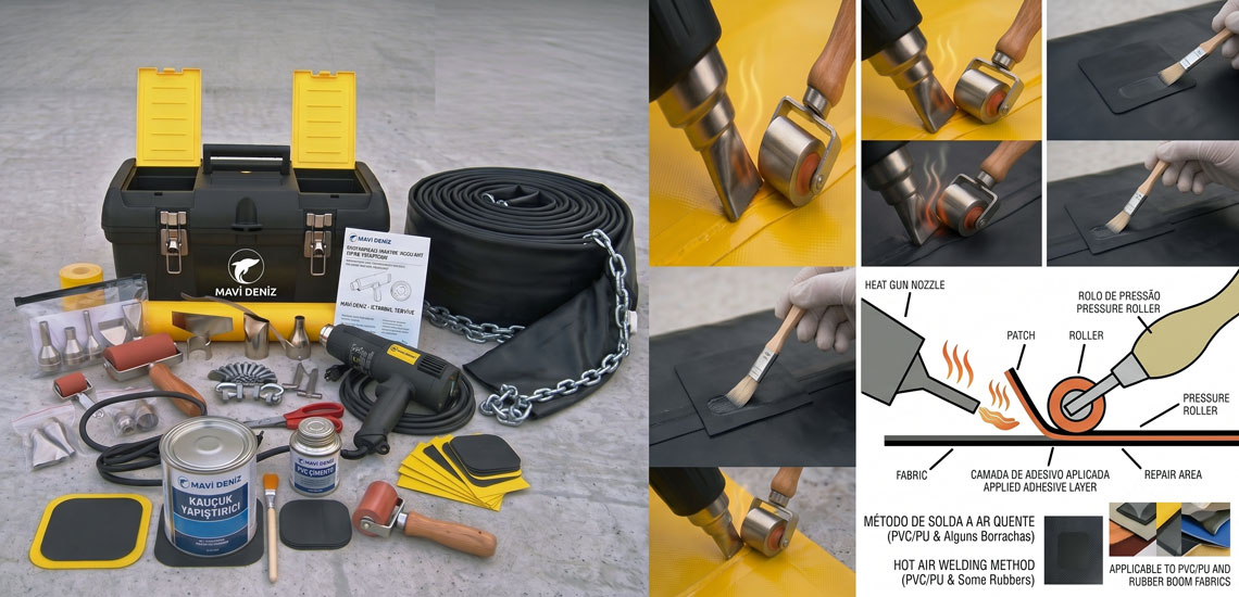 Boom Repair Kit Rubber Pvc
