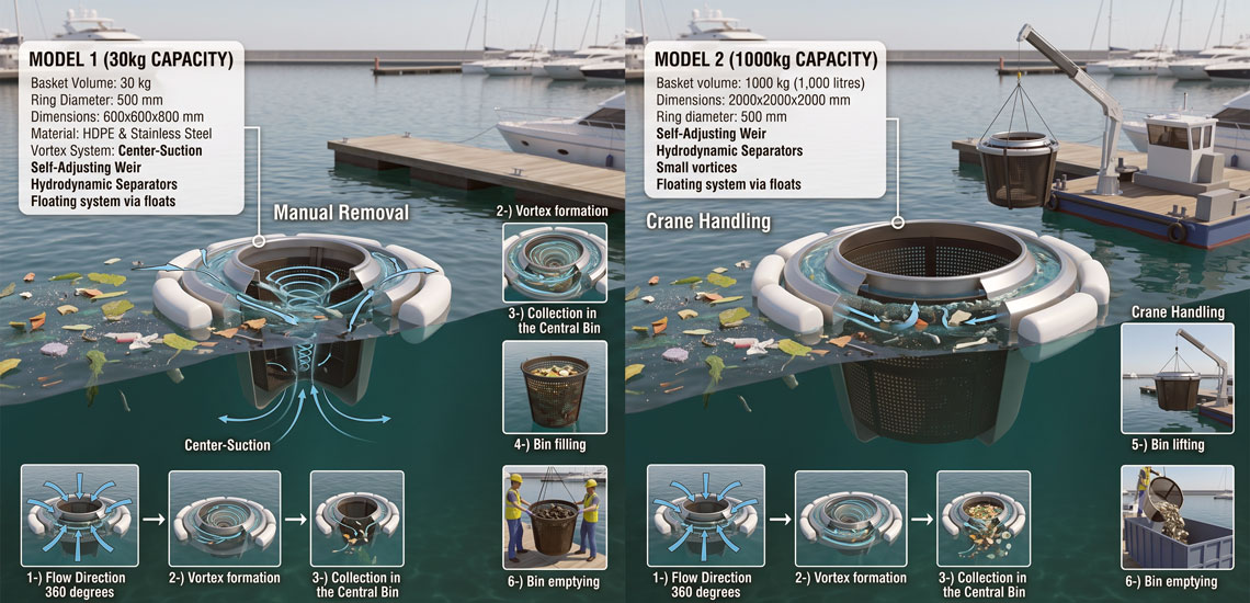 Floating Litter Bin