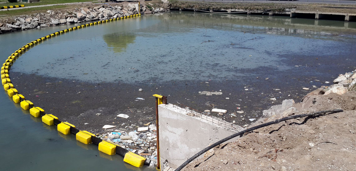 River Trash Barrier Debris Boom (4) River Trash Barrier Debris Boom (4)