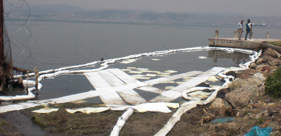 Discharge Channel Oil Spill