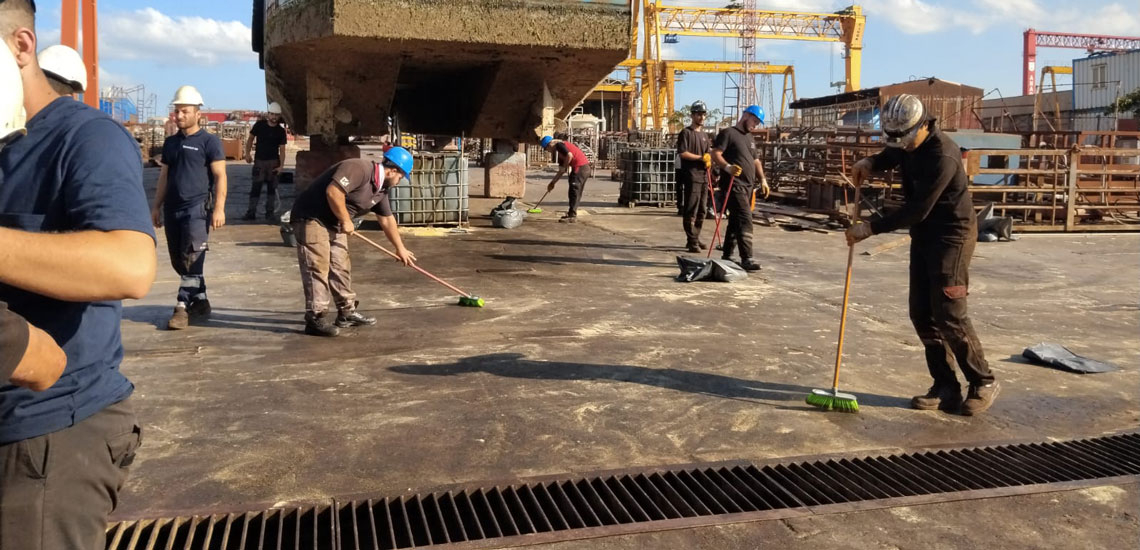 Turkter Shipyard Oil Spill 1