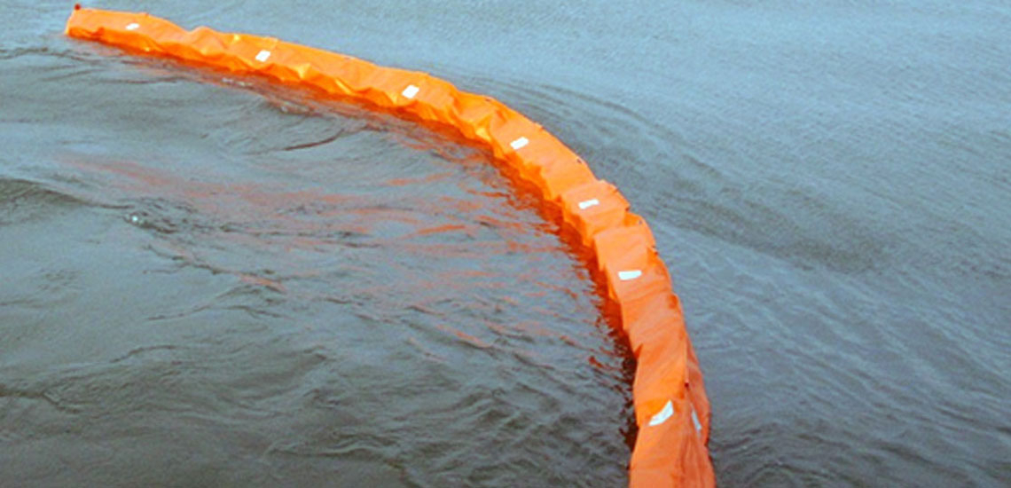 SELF INFLATABLE OIL BOOM