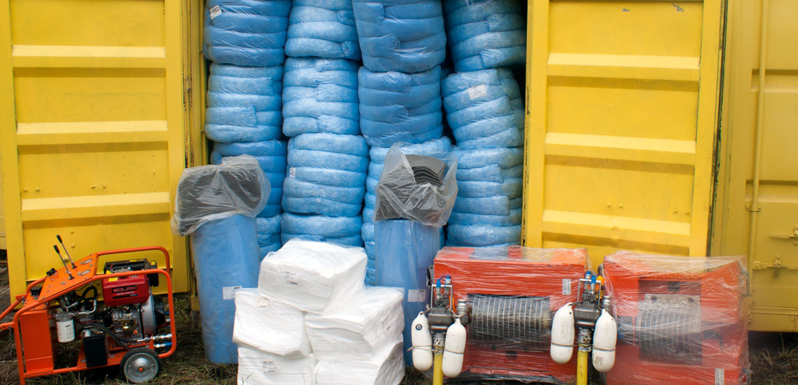 Absorbent Oil Skimmer Container