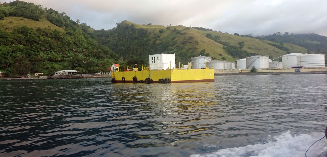 Pontoon Buoy Mooring system